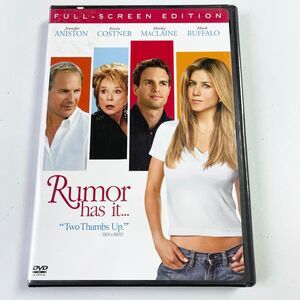 Rumor Has It DVD‎ Full Screen Region 1 Jennifer Aniston Costner McClaine Ruffalo